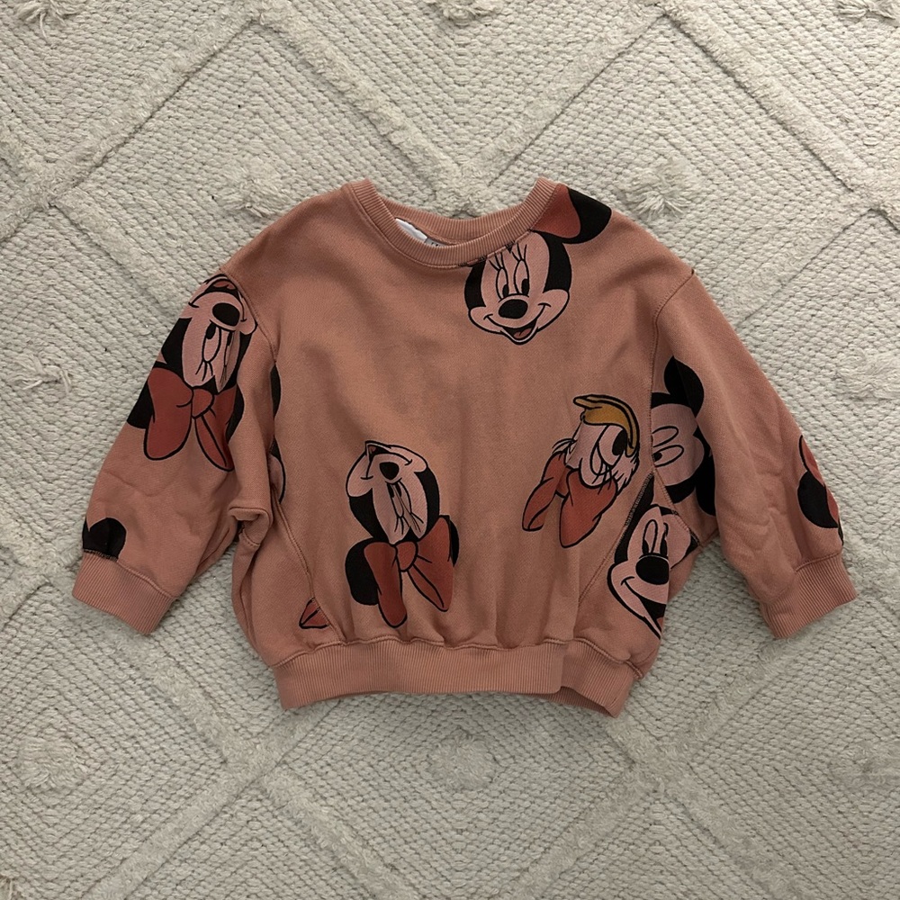 2-3 Zara Minnie Mickey Disney Sweater